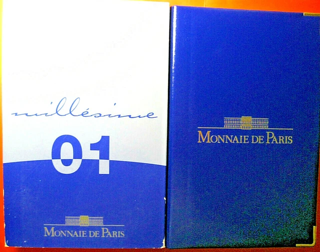 France. Coffret euro BE / Proof, 8 pièces 1 cent à 2 euro 2001. FDC