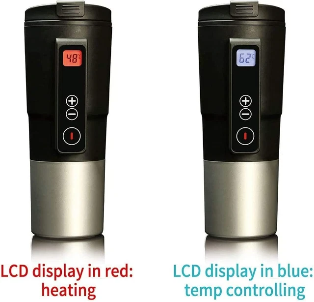 Smart Temperature Control Travel Coffee Mug Electric heated Travel Black 01 4