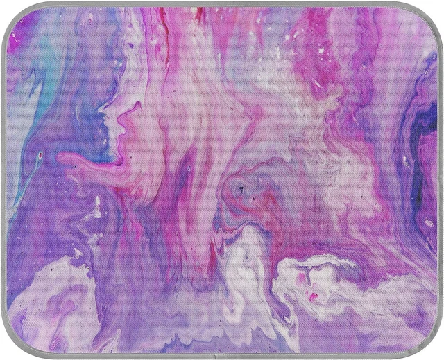 Abstract Purple Dog Bed Breathable Dog Cooling Mat Portable Washable Cooling Pad