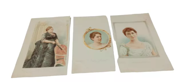 Lot Of 3 Antique Prints Mrs. Grover Cleveland Mar. 1893 Mary Adelaide