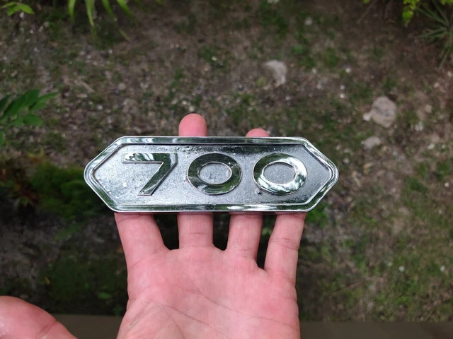 700 Vintage Metal Fender Emblem Badge fit Dodge 700 Truck Sweptline Powerwagon
