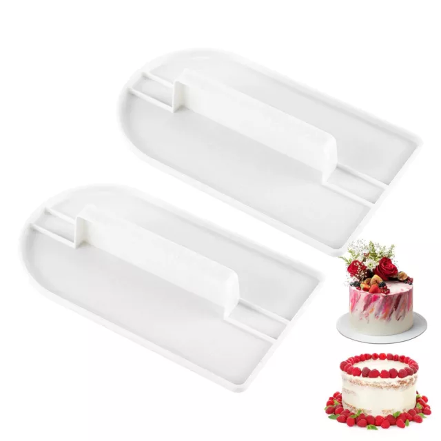 2x Cake Smoother Polisher Paddle Finisher Fondant Icing Cake Decorating Shaping