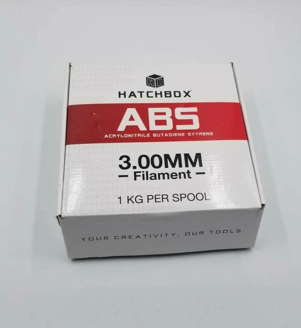 HATCHBOX ABS 3D Printer Filament, Dimensional Accuracy +/- 0.05 mm, 1 ...