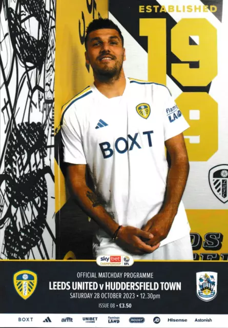 Leeds United v Huddersfield Town 23/24 programme