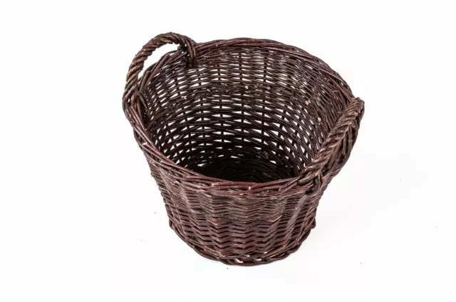 Weiden-Kartoffelkorb 35x26cm Panier Voiture pour Bois Corbeille de Rangement