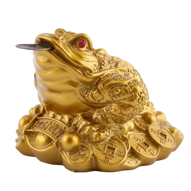 Chinese Feng Shui Wealth Lucky Money Frog Coin Toad Home Office Decoration G ESA