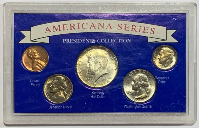 1964 United States BU Americana Series Presidents Collection Coin Set B