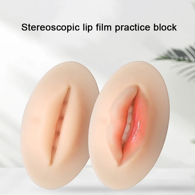 3D Silicone Tattoo Face Lips Model Practice Skin Lip Makeup Cosmetic TrainiZK