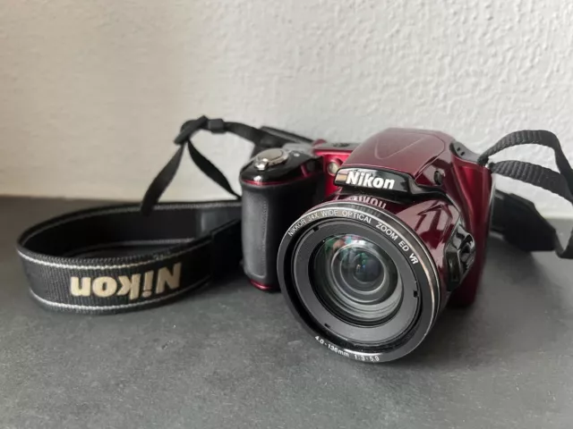 Nikon Coolpix L830 16.1MP Full-HD Video Digitalkamera rot 34x Superzoom (defekt)
