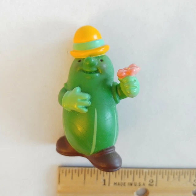Vintage 1985 AVON Somersaults Herby Derby Cucumber Pickle PVC Figure Figurine
