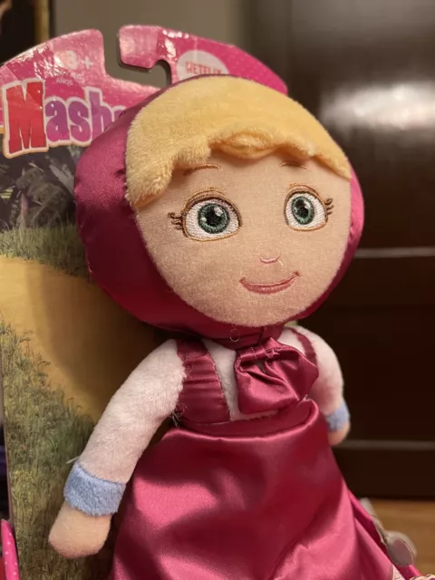 Masha And The Bear Masha Transforming Doll Plush Blue Pink Netflix 
