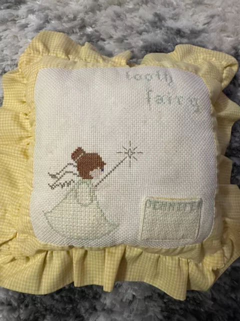 Vintage Handcrafted Tooth Fairy Pillow Jennifer Keepsake