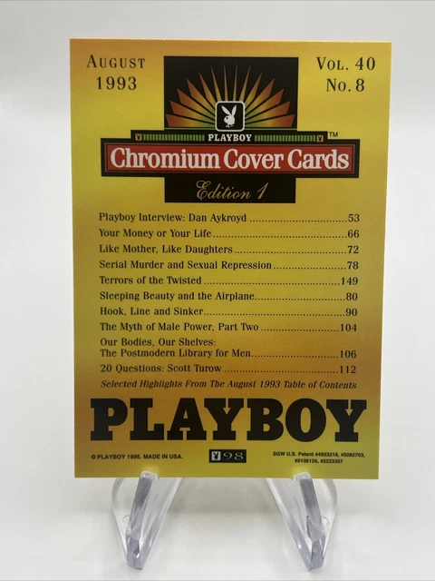 1995 COUVERTURE PLAYBOY Chrome Pamela Anderson Dan Akroyd Carte C ne 1995-couverture-playboy-chrome-pamela-anderson-dan-akroyd-carte-c-ne