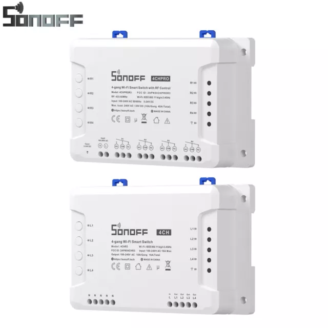 Sonoff 4CHPROR3 Wifi WLAN Switch Smart 4Wege Schalter für Alexa APP-Steuerung