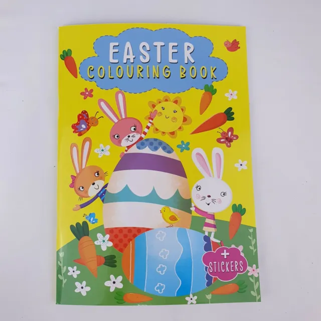 Malbuch für Ostern inkl. Stickern zum Basteln Oster Hase Ei