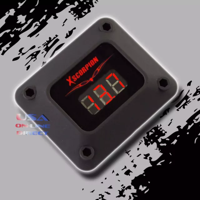 3 Ziffern ROTE LED Anzeige 12 V Digital Voltmeter Schwarz Gehäuse Auto Marine Audio USA