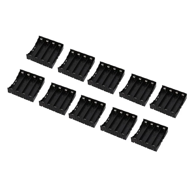 10x custodia supporto batteria nera per batteria 4x 13,7V 18650 I1J7