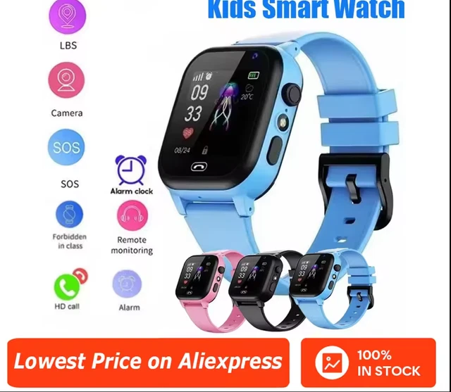KIDS SMART WATCH with SOS & LBS Tracking | Waterproof Call Camera Gift ...