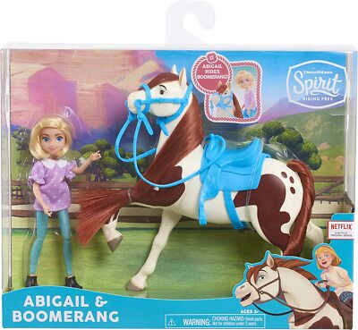 DREAMWORKS SPIRIT RIDING Free Collector Doll & Horse - Abigail ...