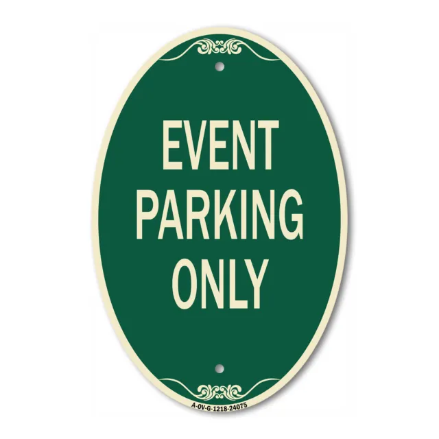 SignMission Designer Series Sign - Event Parking Only 12" x 18" Aluminum Sign
