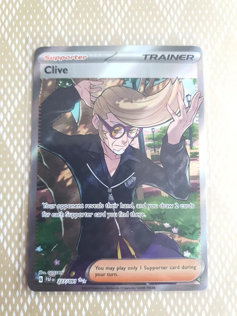 POKEMON_2024, PALDEAN FATES_CLIVE (Art complet)_227/091_Ultra Rare_PACK ...