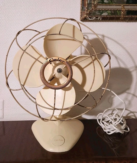 Ventilateur Oscillant Vintage Calor - Vert - Occasion Fonctionnel - 40 Cm