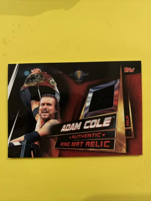 Topps Wwe Slam Attax Universe Authentic Ring Mat Relic # Rmja Adam Cole