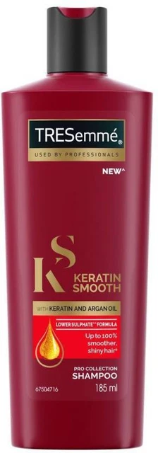 Tresemme Keratin Smooth with Argon Oil Shampoo For Straightener Shiny Hair-185ml