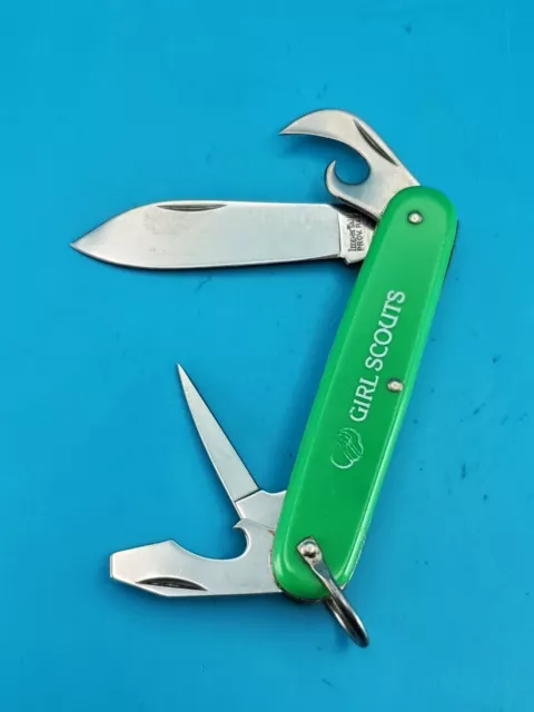 Imperial Prov RI USA GIRL SCOUTS Green Handle Knife Multi Tool!