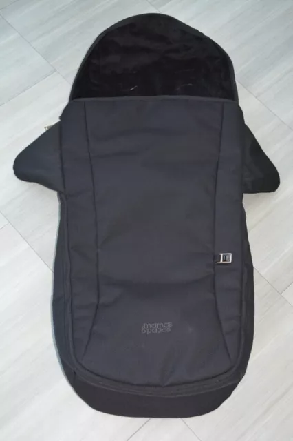 Mamas and Papas Black JEWEL COLLECTION Strada Pram Pushchair Footmuff Cosytoes