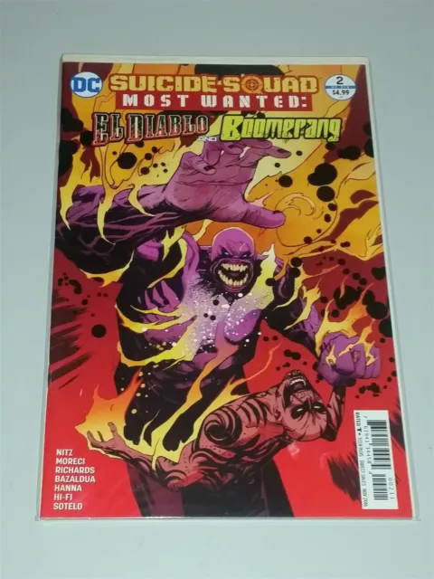 Suicide Squad Most Wanted El Diablo Boomerang #2 Nm 9.4 Or Better November 2016