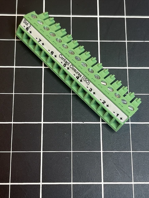 15EDGK3.81-16P - 16 Position Terminal Block 3.81 (8 Pos +- Decal) 