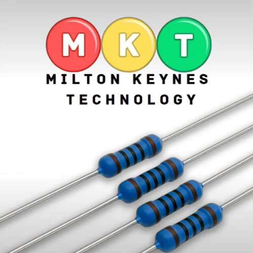 10-Pack 100K Ohm 1/4 Watt Metal Film Resistors - 1% Tolerance, USA Shipped
