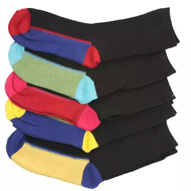 10 paires de chaussettes talons et orteils colorés pour enfants garçons chaîne magasin coton design riche