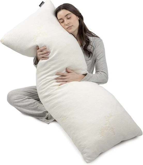 Milliard Full Body Pillow - Shredded Memory Foam with Washable Cover - Long, Hyp
