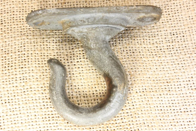 old Plant Hook Porch Ceiling Barn find galvanized iron vintage 2 3/4 x 1 1/8” 2
