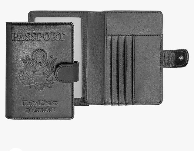 Passport and Vaccine Card Holder Combo, RFID Blocking Passport Cover Case...