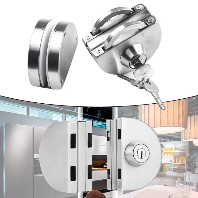 SECURE GLASS DOOR Lock Double Curved Bolts Design for Family Houses and ...