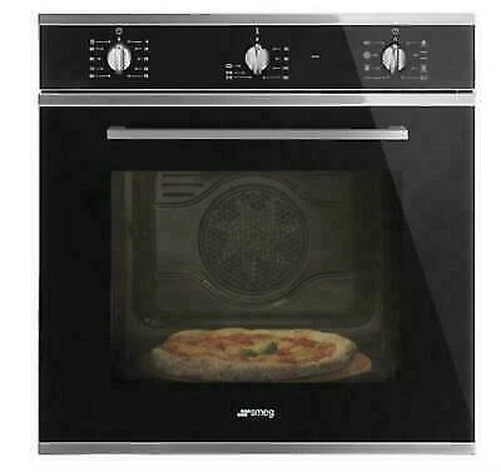 SMEG SF64M3PZN Four Pizza Électrique Attisé 8 Fonctions Noir Classe A