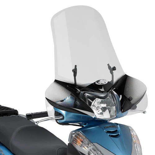 Pare-brise Moto Gris Summer Fabbri Pour Honda SH 300 2016-2020 - Longueur 485mm, Hauteur 410mm