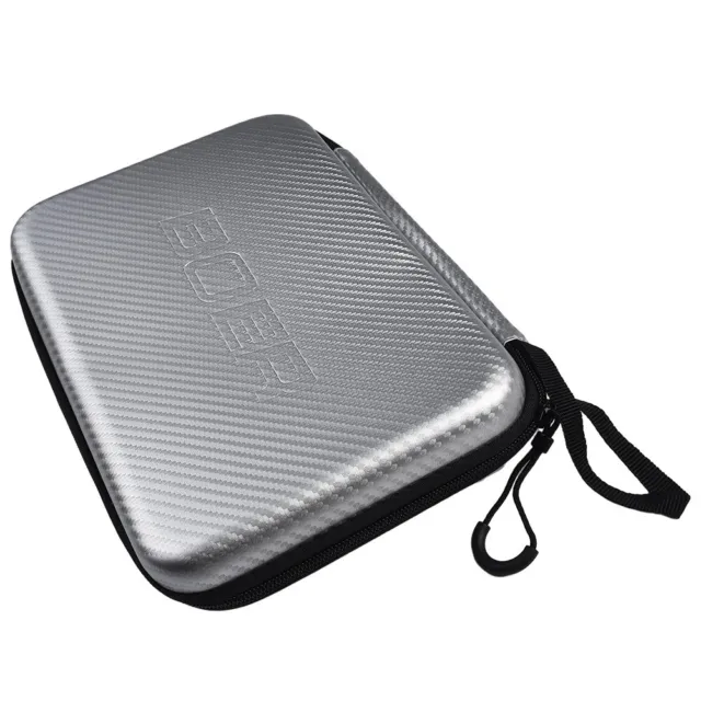 Table Tennis Bag Cover 170g Weight EVA Material Shock-resistant Silver