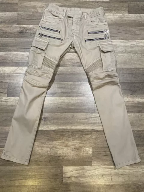 Balmain Cargo Denim Jeans Size 30