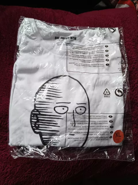 One Punch Man Saitama Anime Unisex T-Shirt Anime Manga Size XL.