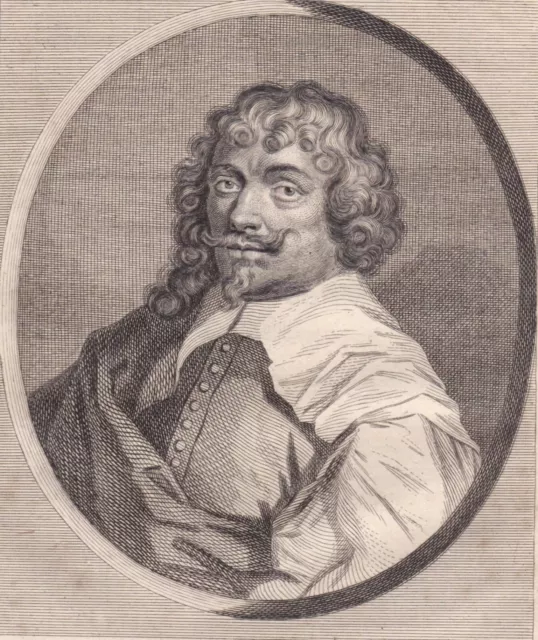 Portrait XVIIIe Gerrit van Honthorst Gerard Hermansz. van Honthorst Peintre