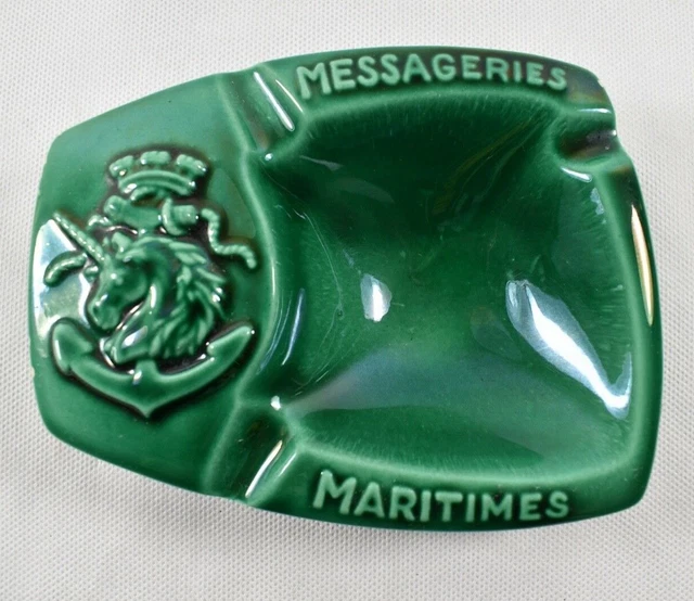 Cendrier Coupelle Messageries Maritimes – Ornamine Annecy – Vintage France