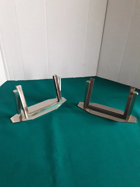 dessous de plat extensible ancien en métal chromé