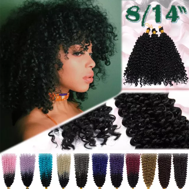 Water Wave Crochet Braids Afro Kinky Curly Hair Extension Deep