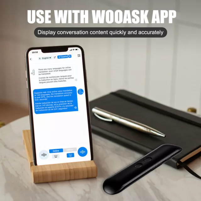 Portable 144+ Languages Smart Instant Translator Two-Way Real Time Voice Device 3
