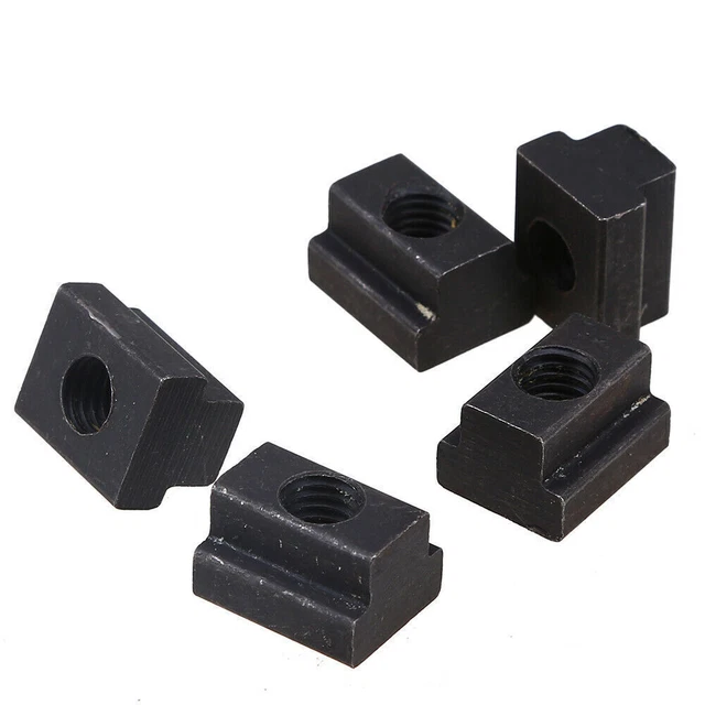 HEAVY DUTY BLACK Oxide T Slot Nuts M12 Nut Locking Machine 60