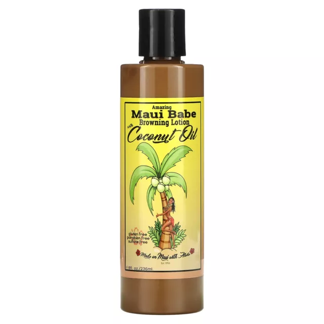 Amazing Browning Lotion with Coconut Oil, 8 fl oz (236 ml)